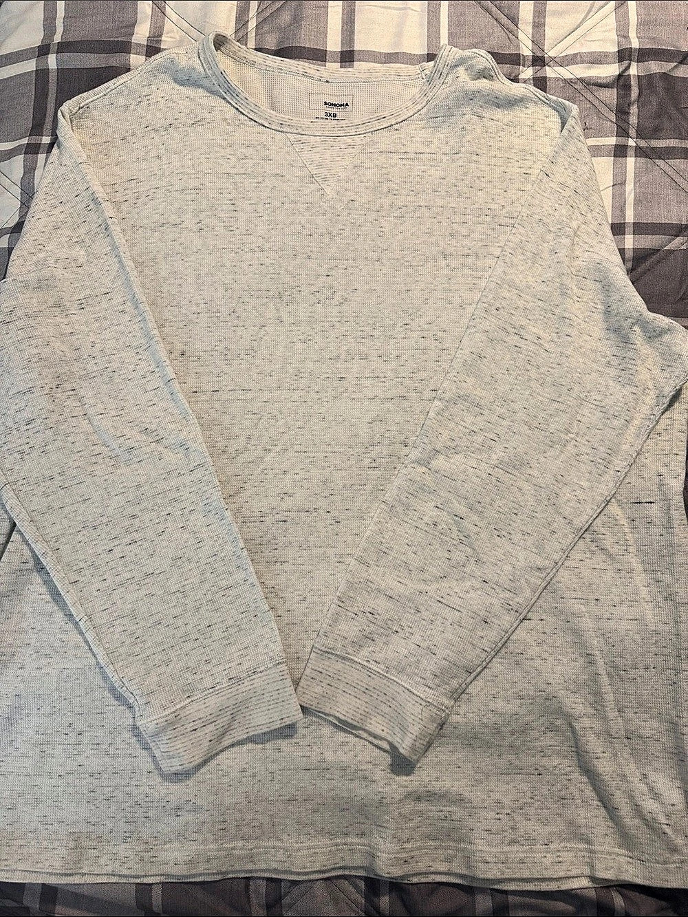 SONOMA Men's Long Sleeve Shirt 3XB in Gray